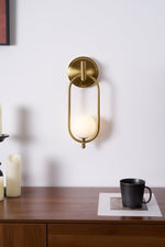 Cumirisra Modern Minimalist Brass Glass Wall Light - Lamp Outdoor