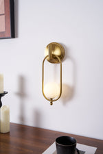 Cumirisra Modern Minimalist Brass Glass Wall Light - Lamp Outdoor