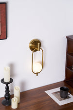 Cumirisra Modern Minimalist Brass Glass Wall Light - Lamp Outdoor