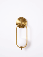 Cumirisra Modern Minimalist Brass Glass Wall Light - Lamp Outdoor
