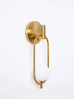 Cumirisra Modern Minimalist Brass Glass Wall Light - Lamp Outdoor