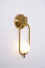 Cumirisra Modern Minimalist Brass Glass Wall Light - Lamp Outdoor