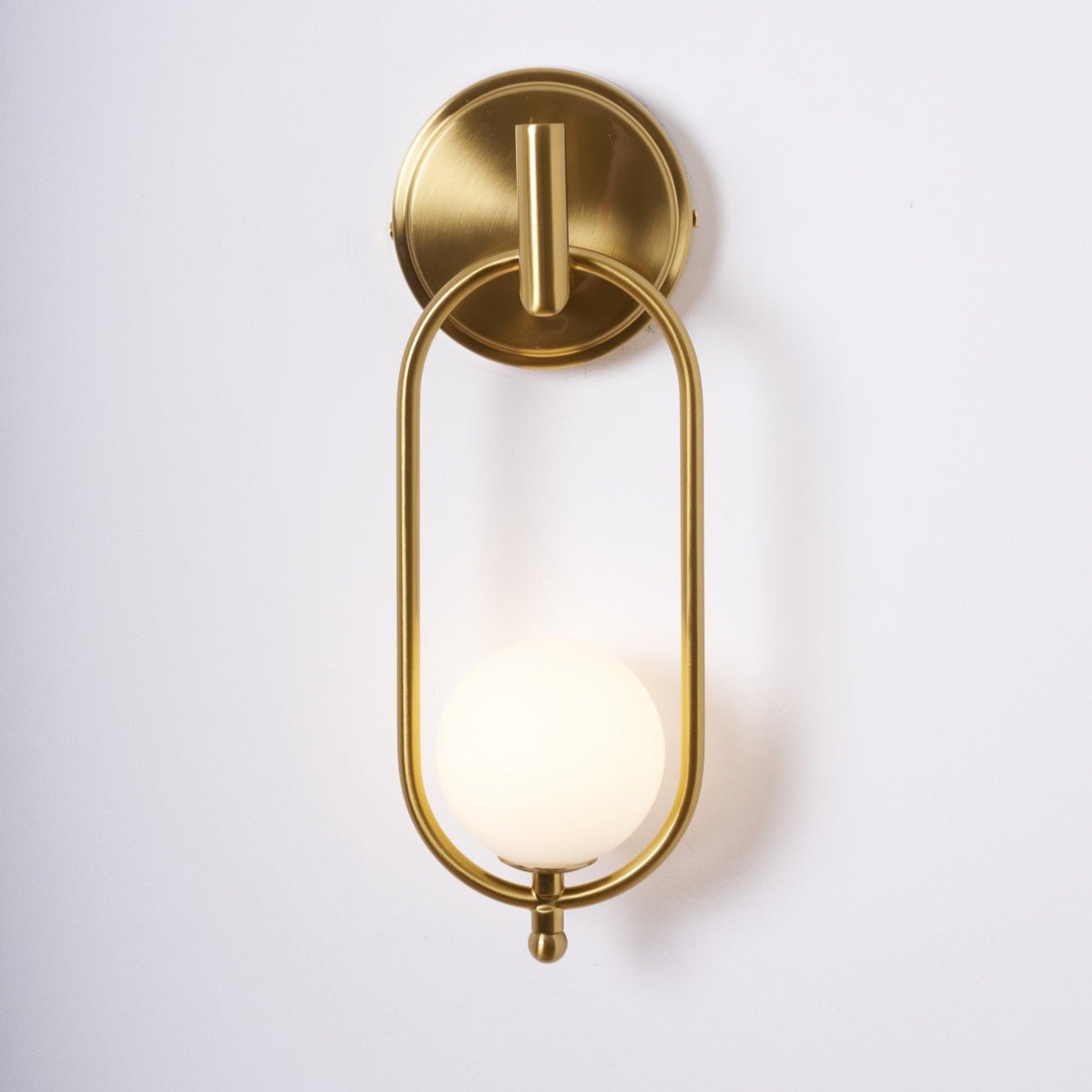 Cumirisra Modern Minimalist Brass Glass Wall Light - Lamp Outdoor