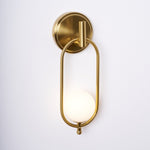 Cumirisra Modern Minimalist Brass Glass Wall Light - Lamp Outdoor