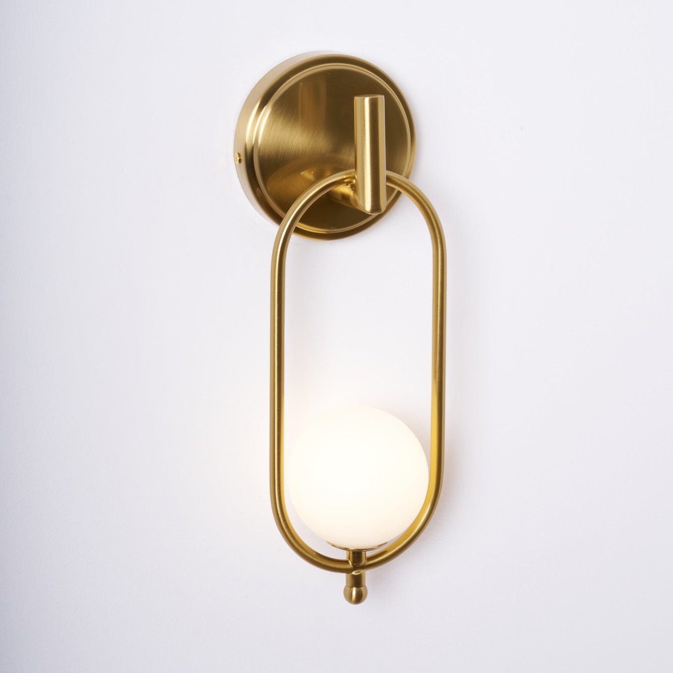 Cumirisra Modern Minimalist Brass Glass Wall Light - Lamp Outdoor