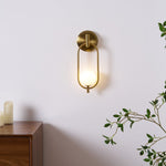 Cumirisra Modern Minimalist Brass Glass Wall Light - Lamp Outdoor
