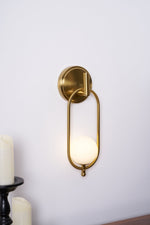 Cumirisra Modern Minimalist Brass Glass Wall Light - Lamp Outdoor