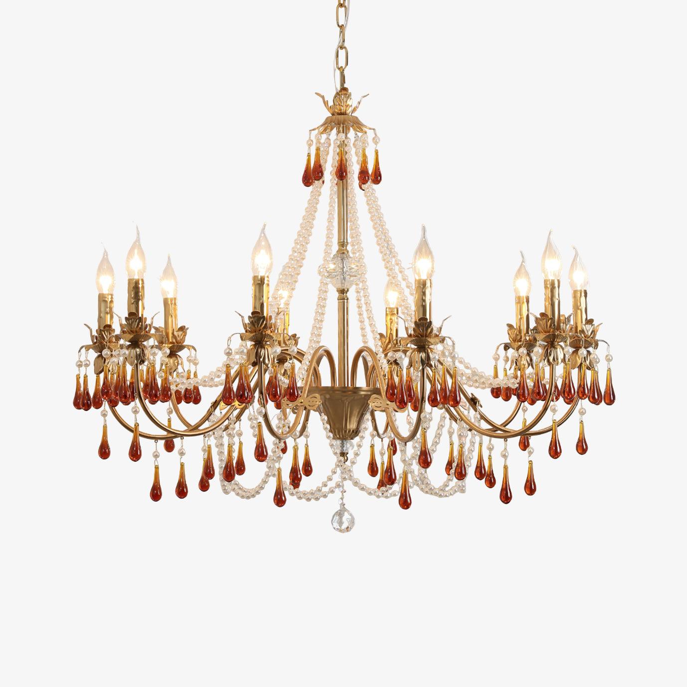 Ormirara Postmodern Luxury Amber Crystal Chandelier - Lamp Outdoor
