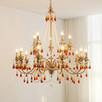 Ormirara Postmodern Luxury Amber Crystal Chandelier - Lamp Outdoor