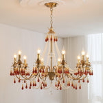Ormirara Postmodern Luxury Amber Crystal Chandelier - Lamp Outdoor