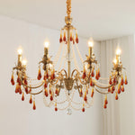 Ormirara Postmodern Luxury Amber Crystal Chandelier - Lamp Outdoor