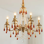 Ormirara Postmodern Luxury Amber Crystal Chandelier - Lamp Outdoor
