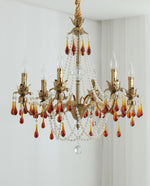 Ormirara Postmodern Luxury Amber Crystal Chandelier - Lamp Outdoor