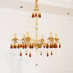 Ormirara Postmodern Luxury Amber Crystal Chandelier - Lamp Outdoor