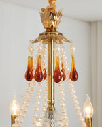 Ormirara Postmodern Luxury Amber Crystal Chandelier - Lamp Outdoor