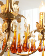Ormirara Postmodern Luxury Amber Crystal Chandelier - Lamp Outdoor