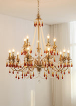 Ormirara Postmodern Luxury Amber Crystal Chandelier - Lamp Outdoor