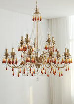 Ormirara Postmodern Luxury Amber Crystal Chandelier - Lamp Outdoor