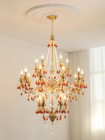 Ormirara Postmodern Luxury Amber Crystal Chandelier - Lamp Outdoor