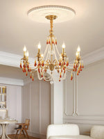 Ormirara Postmodern Luxury Amber Crystal Chandelier - Lamp Outdoor