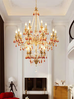 Ormirara Postmodern Luxury Amber Crystal Chandelier - Lamp Outdoor