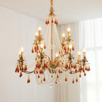 Ormirara Postmodern Luxury Amber Crystal Chandelier - Lamp Outdoor