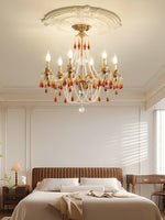 Ormirara Postmodern Luxury Amber Crystal Chandelier - Lamp Outdoor
