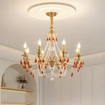 Ormirara Postmodern Luxury Amber Crystal Chandelier - Lamp Outdoor
