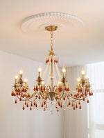 Ormirara Postmodern Luxury Amber Crystal Chandelier - Lamp Outdoor
