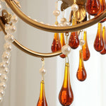 Ormirara Postmodern Luxury Amber Crystal Chandelier - Lamp Outdoor