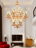 Ormirara Postmodern Luxury Amber Crystal Chandelier - Lamp Outdoor