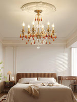 Ormirara Postmodern Luxury Amber Crystal Chandelier - Lamp Outdoor