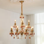 Ormirara Postmodern Luxury Amber Crystal Chandelier - Lamp Outdoor