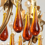 Ormirara Postmodern Luxury Amber Crystal Chandelier - Lamp Outdoor