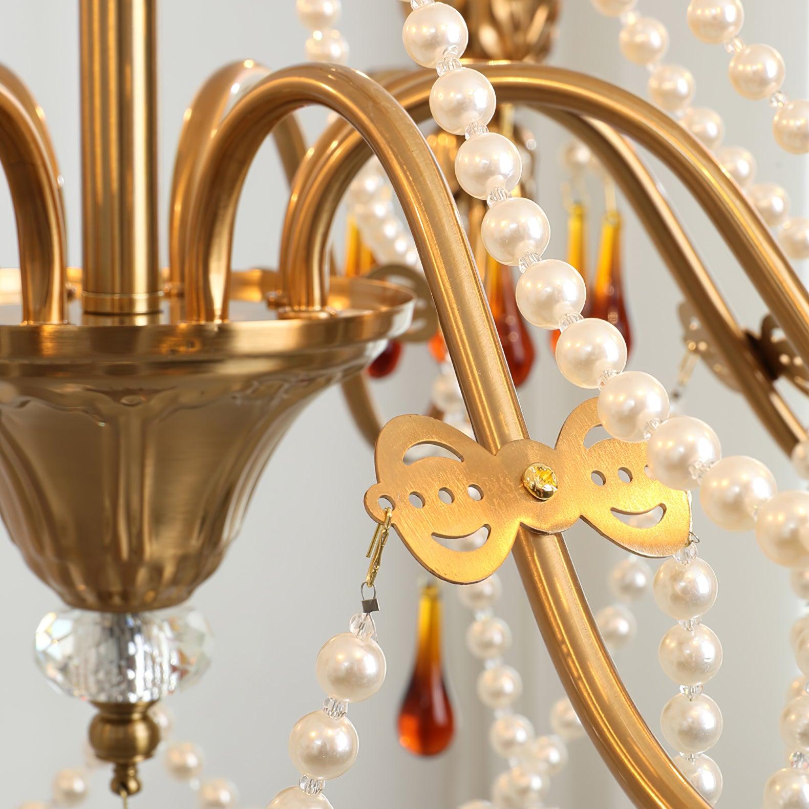 Ormirara Postmodern Luxury Amber Crystal Chandelier - Lamp Outdoor