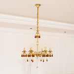 Ormirara Postmodern Luxury Amber Crystal Chandelier - Lamp Outdoor