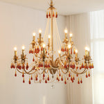 Ormirara Postmodern Luxury Amber Crystal Chandelier - Lamp Outdoor