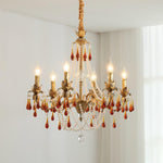 Ormirara Postmodern Luxury Amber Crystal Chandelier - Lamp Outdoor