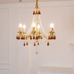 Ormirara Postmodern Luxury Amber Crystal Chandelier - Lamp Outdoor