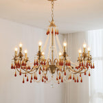Ormirara Postmodern Luxury Amber Crystal Chandelier - Lamp Outdoor