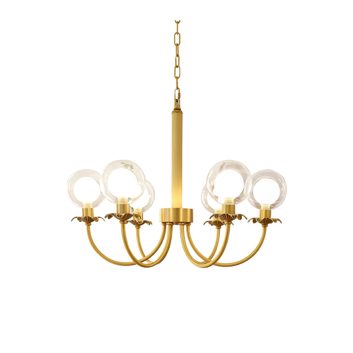 Crown Classic Glass Chandelier - Lamp Outdoor