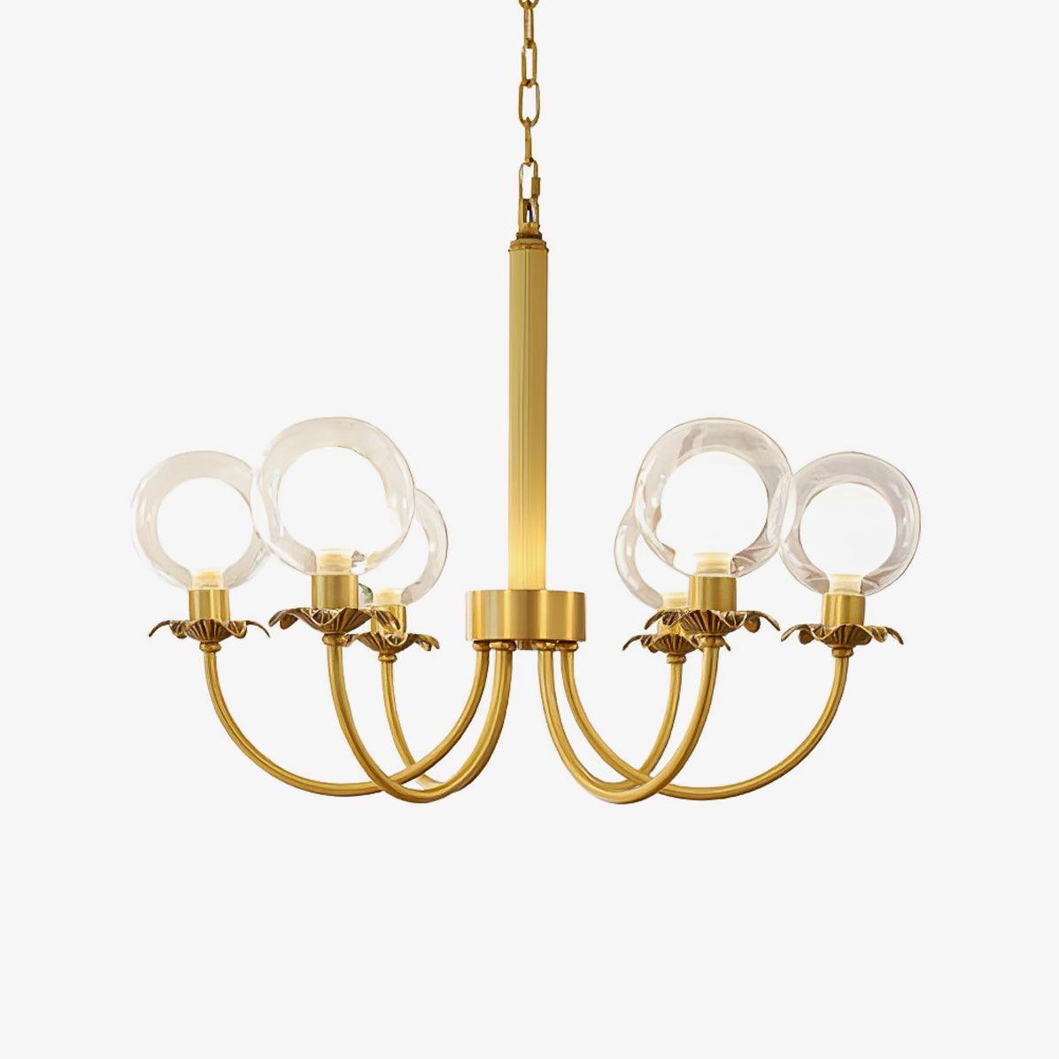 Crown Classic Glass Chandelier - Lamp Outdoor
