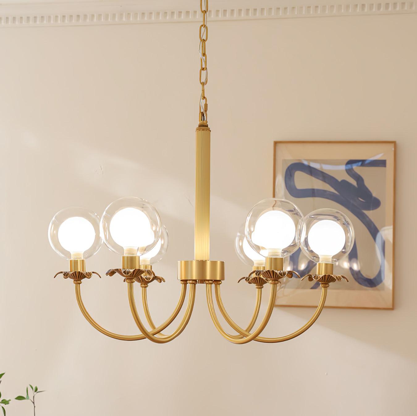 Crown Classic Glass Chandelier - Lamp Outdoor