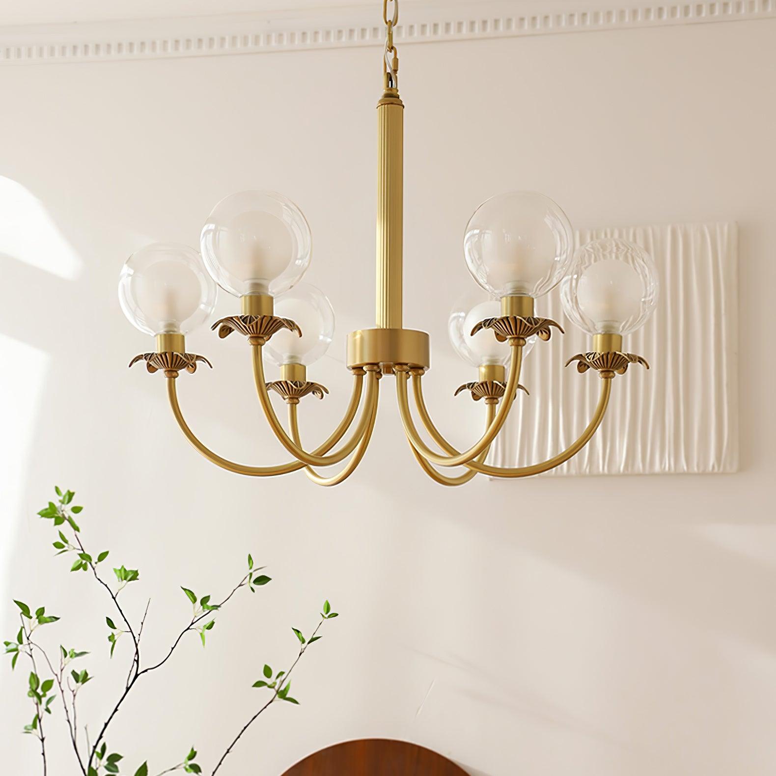 Crown Classic Glass Chandelier - Lamp Outdoor