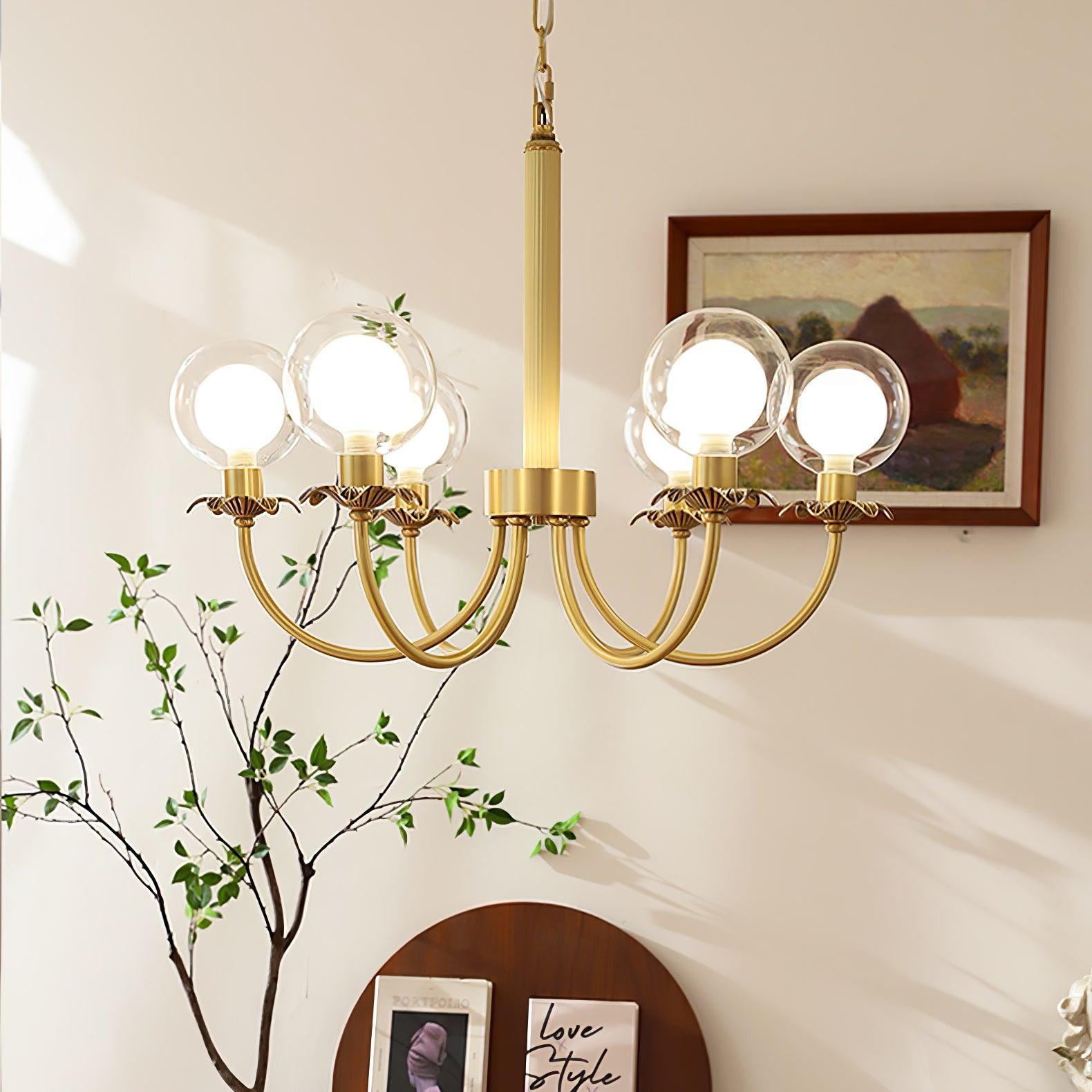 Crown Classic Glass Chandelier - Lamp Outdoor