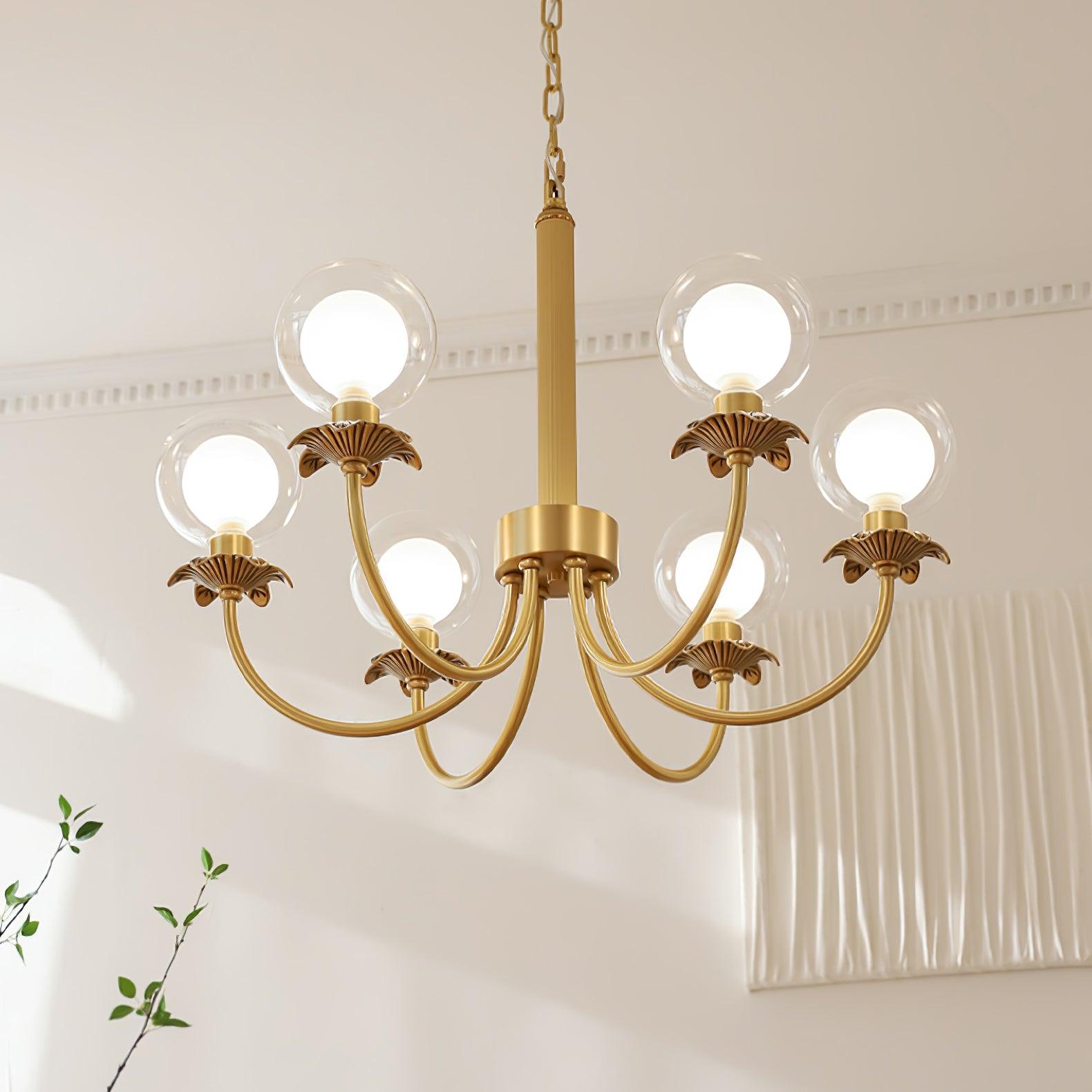 Crown Classic Glass Chandelier - Lamp Outdoor