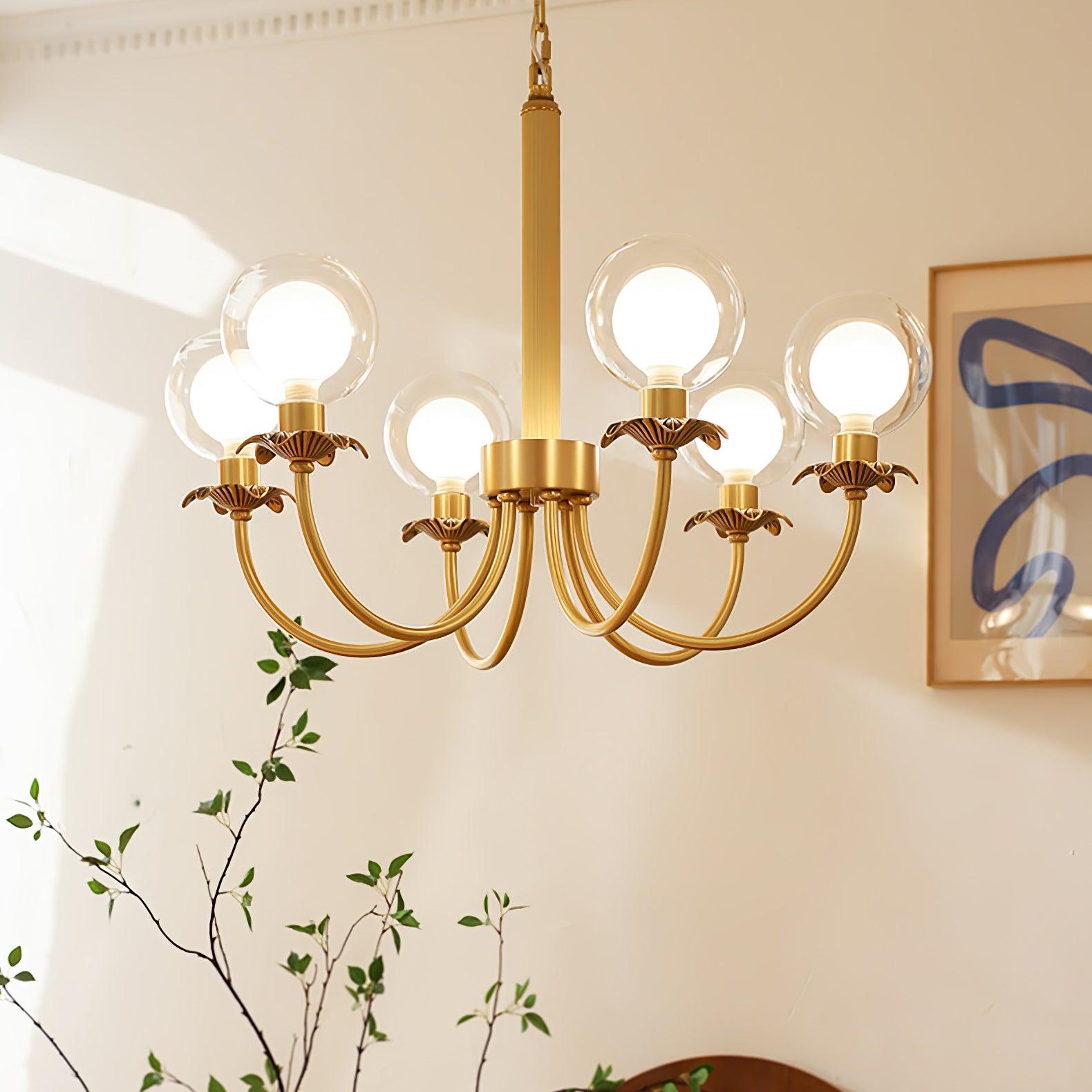 Crown Classic Glass Chandelier - Lamp Outdoor