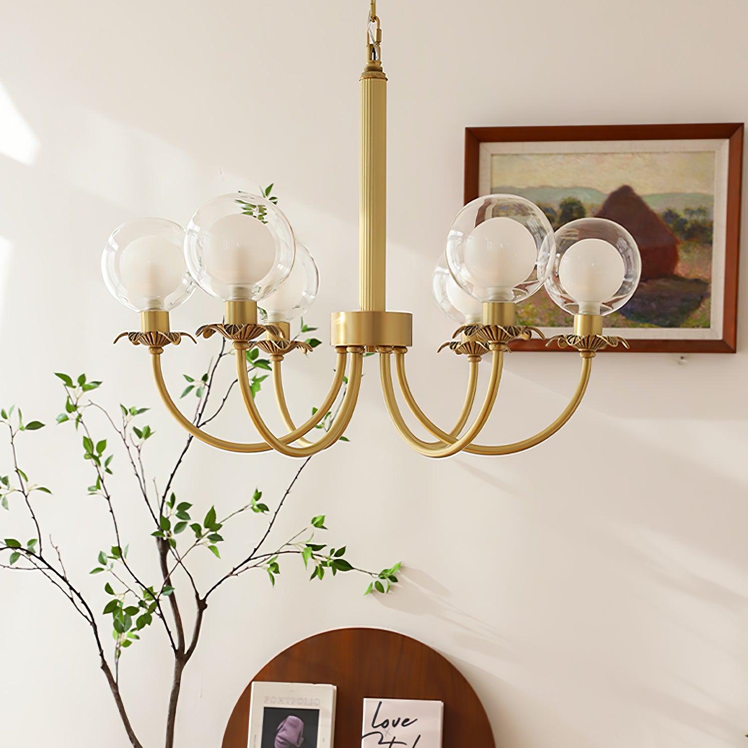 Crown Classic Glass Chandelier - Lamp Outdoor