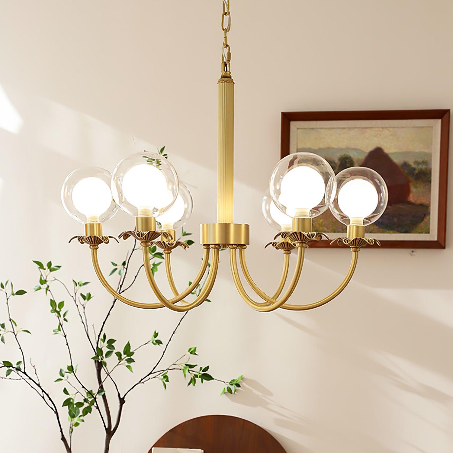 Crown Classic Glass Chandelier - Lamp Outdoor