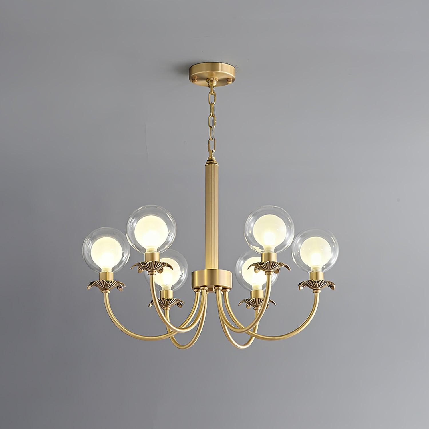 Crown Classic Glass Chandelier - Lamp Outdoor